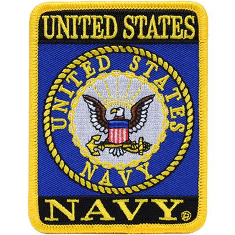 PM1189 Patch - USN Logo, Rectangle - 3.75 in.