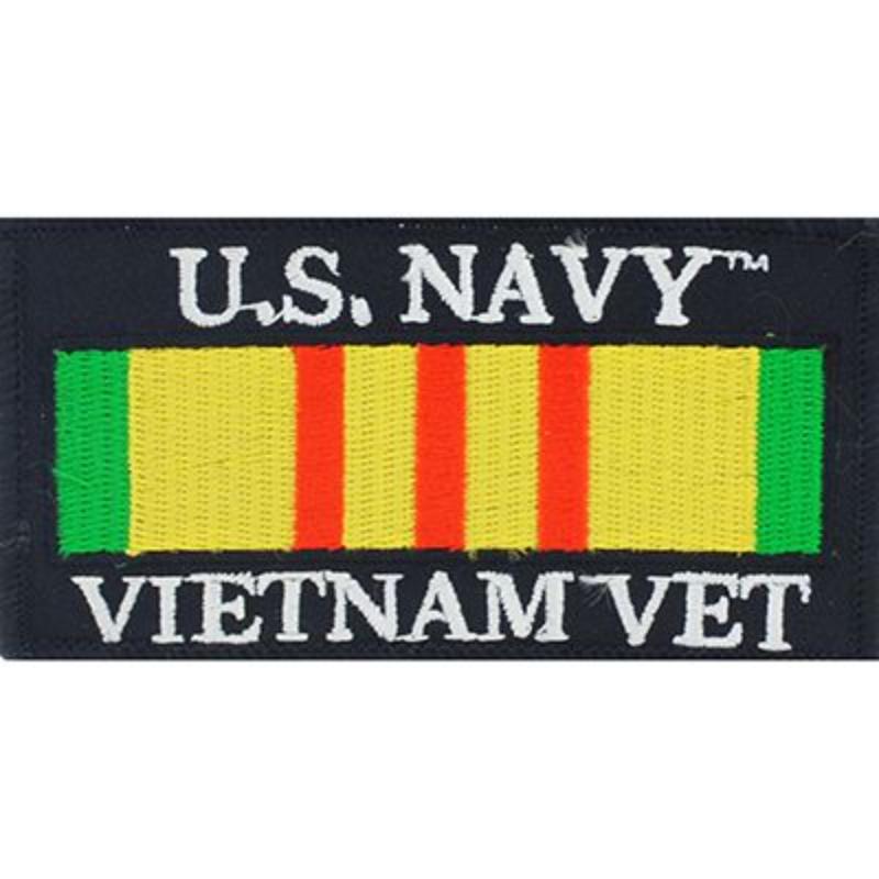 PM1210 Patch - Vietnam, decal, USN Veteran - 4 x 2.13 in.
