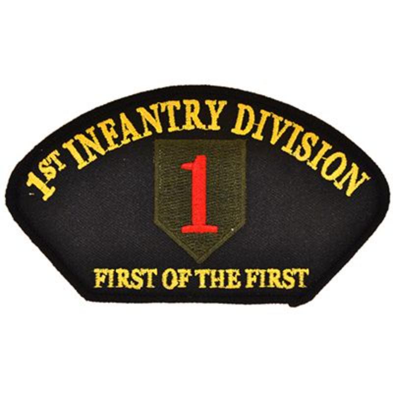 PM1362 Patch - Army, Hat, 1st Infantary - 5.25 x 3 in.