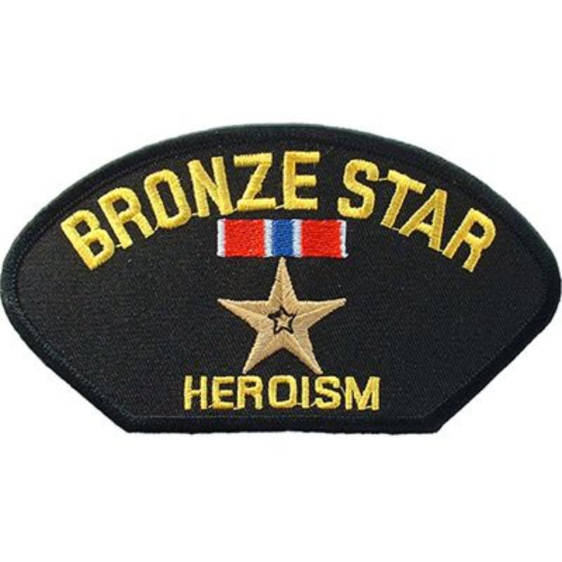 PM1397 Patch - Hat, Bronze Star - 5.25 x 3 in.