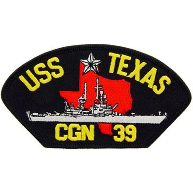 PM1521 Patch - USS, Texas - 5.25 x 3 in.