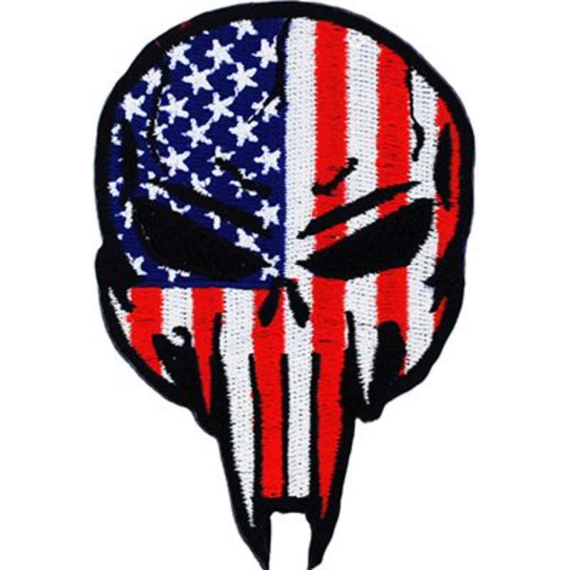 PM3055 Patch - Sniper Skull & USA - 3.63 in.