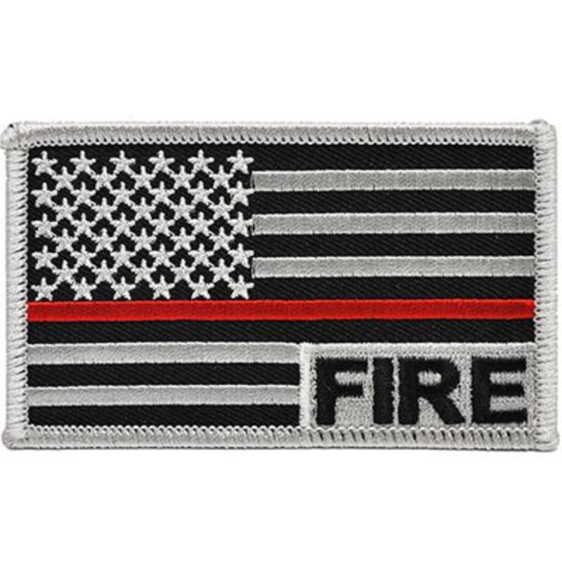 PM3954 Patch - Fire, Red Line - 3.38 x 2 in.