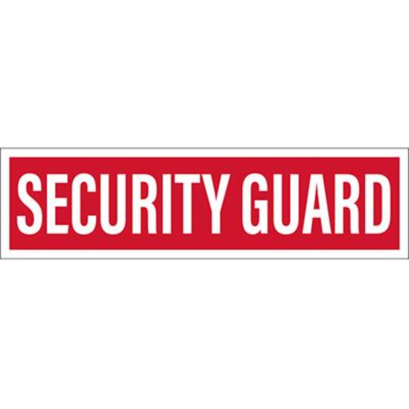 PM4007 Patch - Security Guard Tab - 4.63 x 1.25 in.
