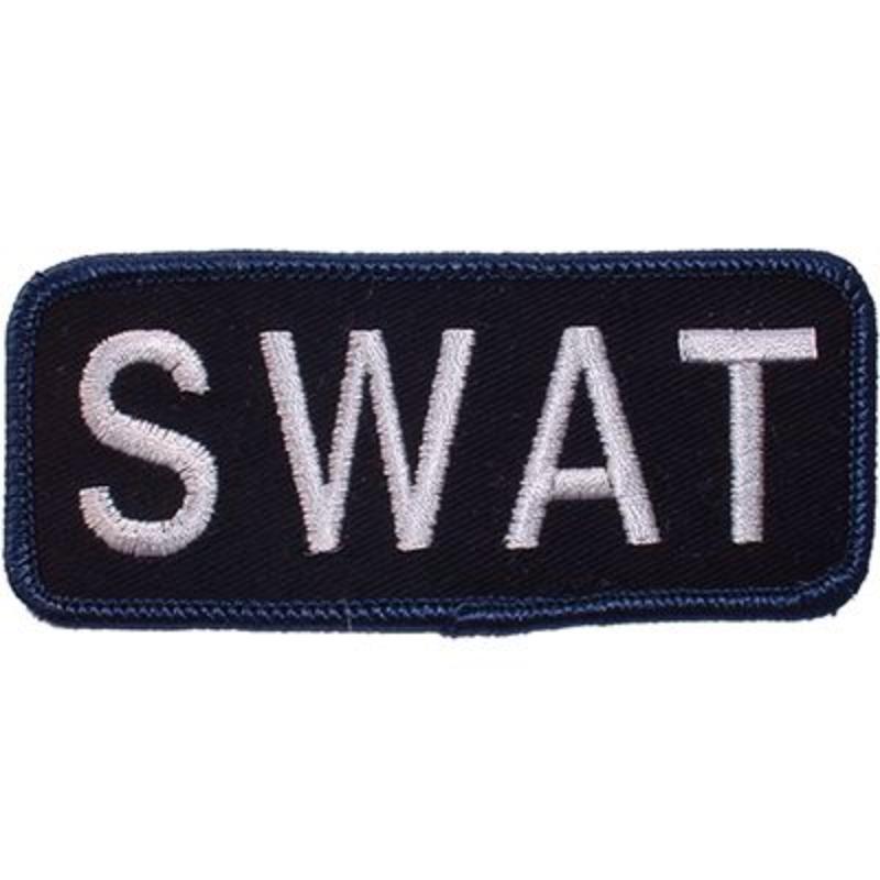 PM4055 Patch - Swat Tab, White & Black - 4 x 1.5 in.