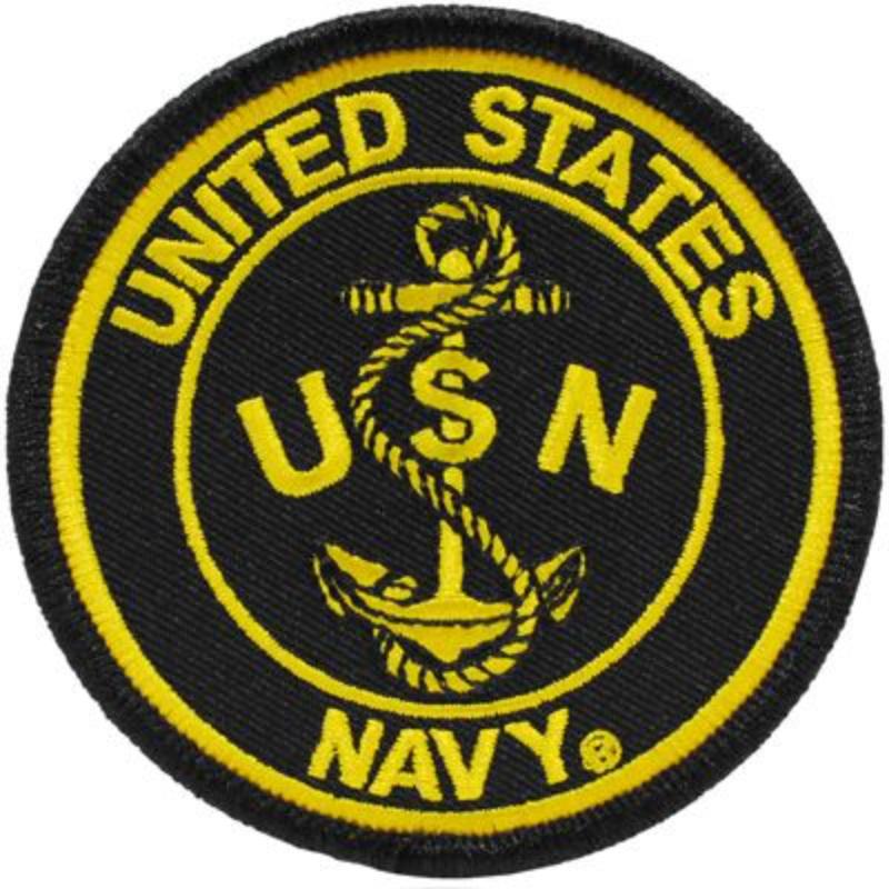 PM5127 Patch - USN Logo - 3Y Anchor - 3.13 in.