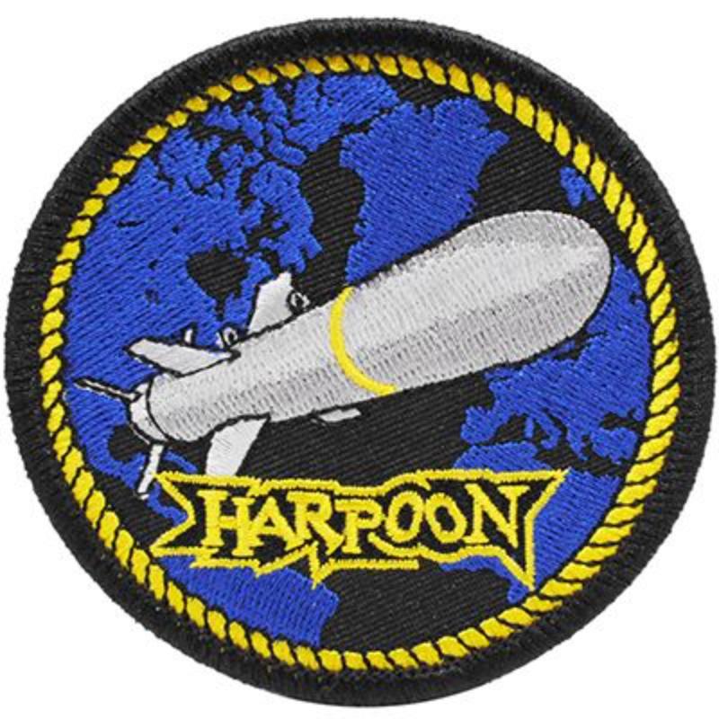 PM5129 Patch - USN, Harpoon - 3.63 in.