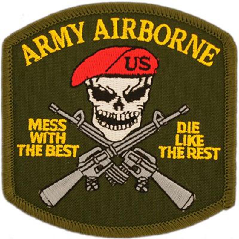 PM5322 Patch - Mess with Best Airborne- 3.25 in.