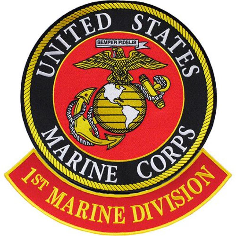PM9028 Patch - USMC, 1st Division - 12 in.