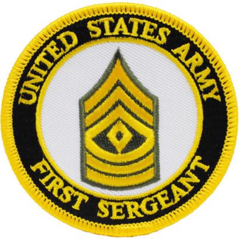 PM1009 Patch - Army, E8, 1st Sergeant - 3.13 in.
