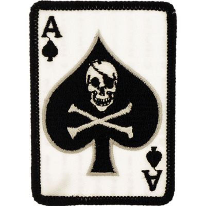 PM1128 Patch - Death ACE, Card - 3.5 in.