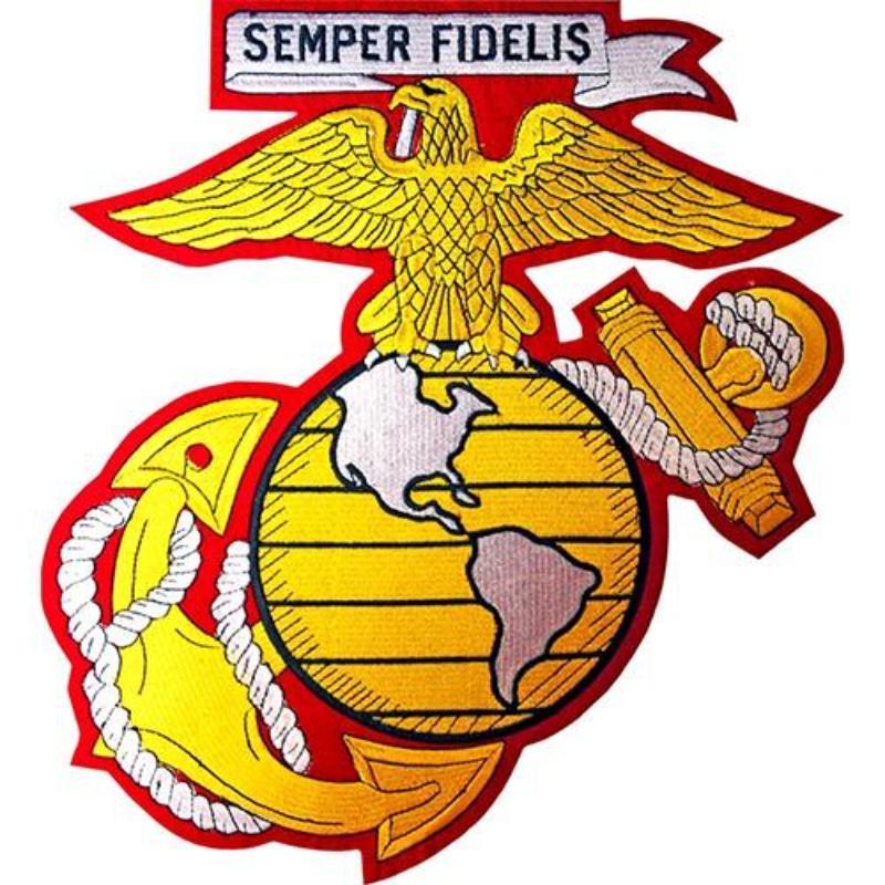 PM9115 Patch - USMC EGA - Yellow & White - 12 Piece - 12 in.