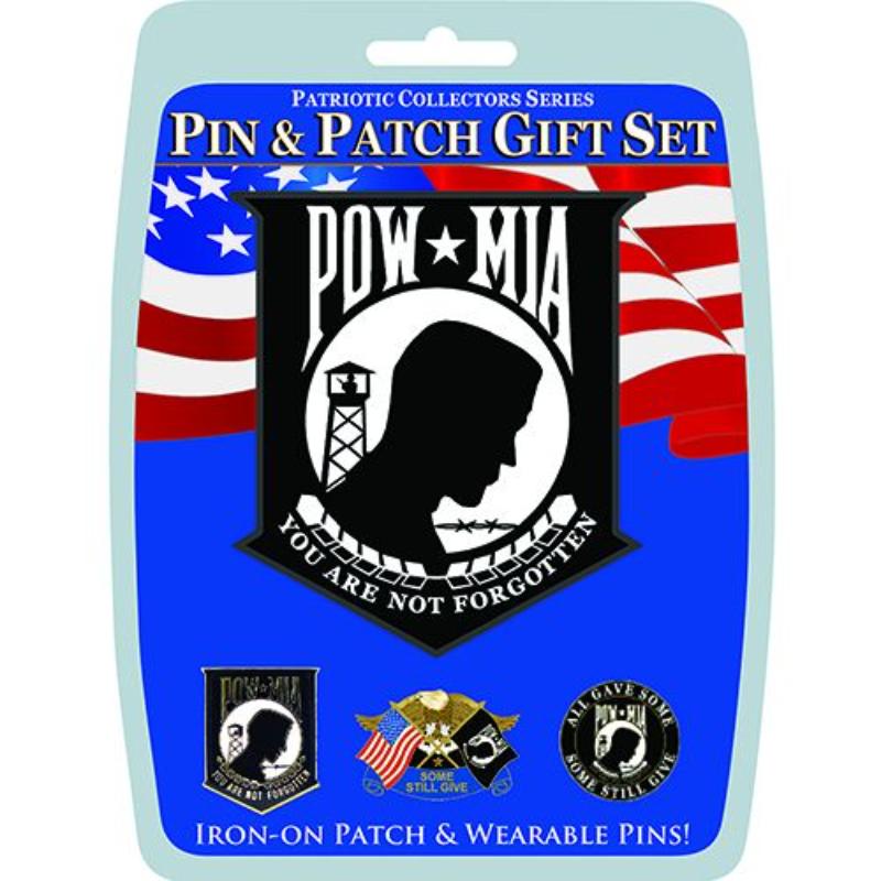 Picture of Eagle Emblems DIS0013 Gift Set - Pow Mia - 3 Pins & 1 Patch