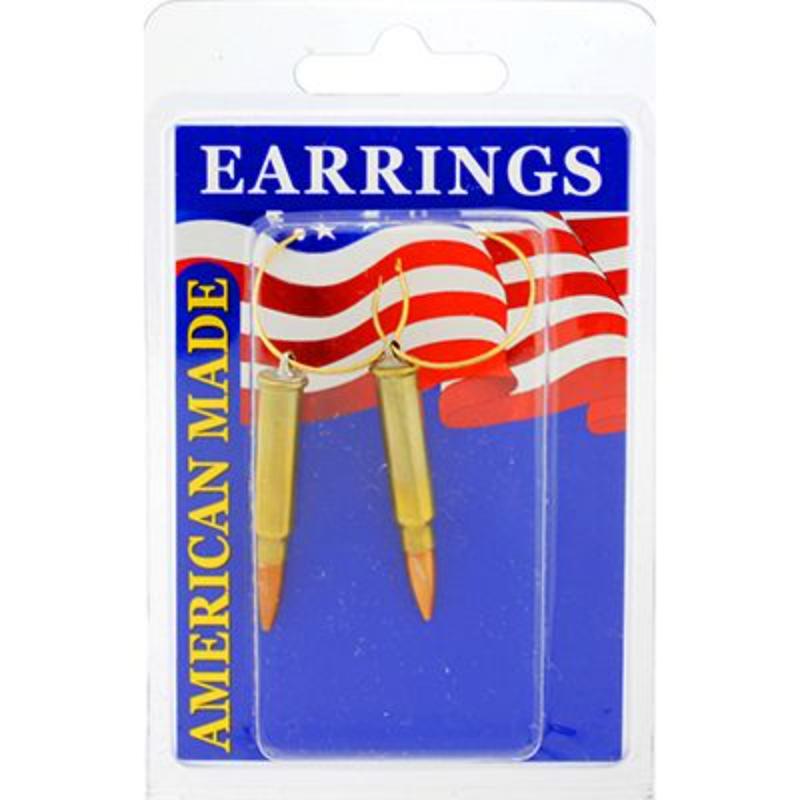 Picture of Eagle Emblems ER9602 Earrings - Bullet&#44; 17Cal - Brass