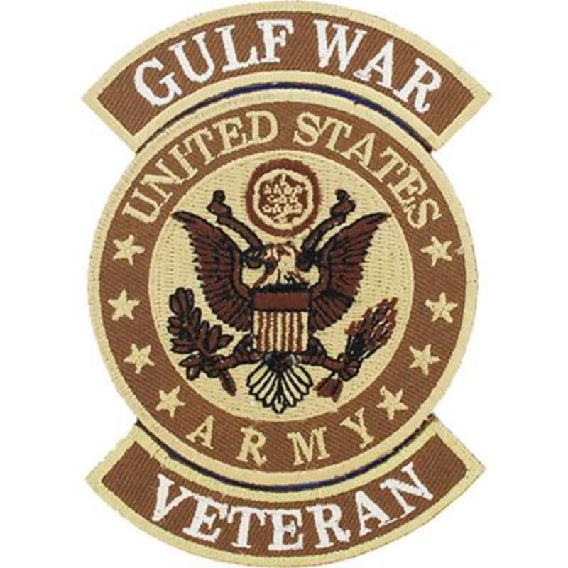 PM1140 Patch - Gulf War, Veteran, Army - Desert - 3 Piece - 4.25 in.