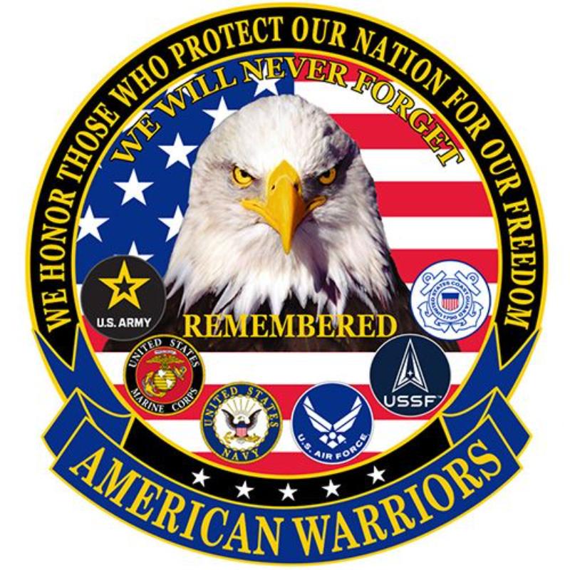 PM7805 Patch - American Warriors - Large - 5.25 in.