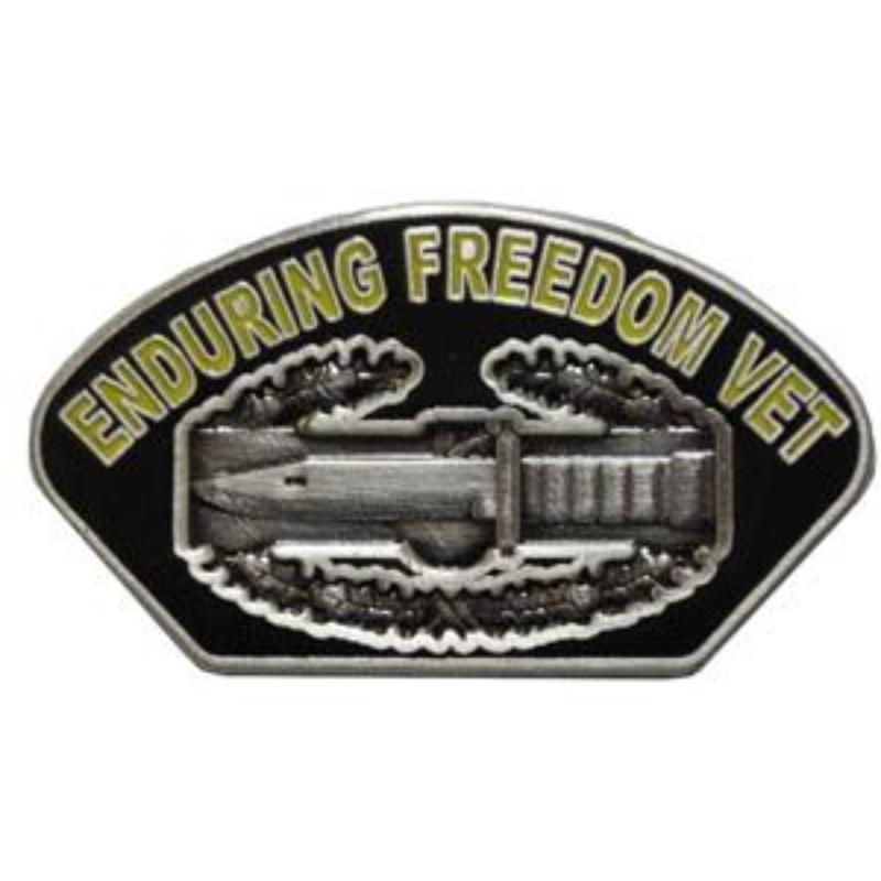 P12252 Pin - Enduring Freedom, Veteran, Cab - 1.25 in.