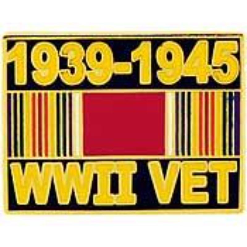 P15383 Pin - World War II, Veteran, 39-45 - 1 in.