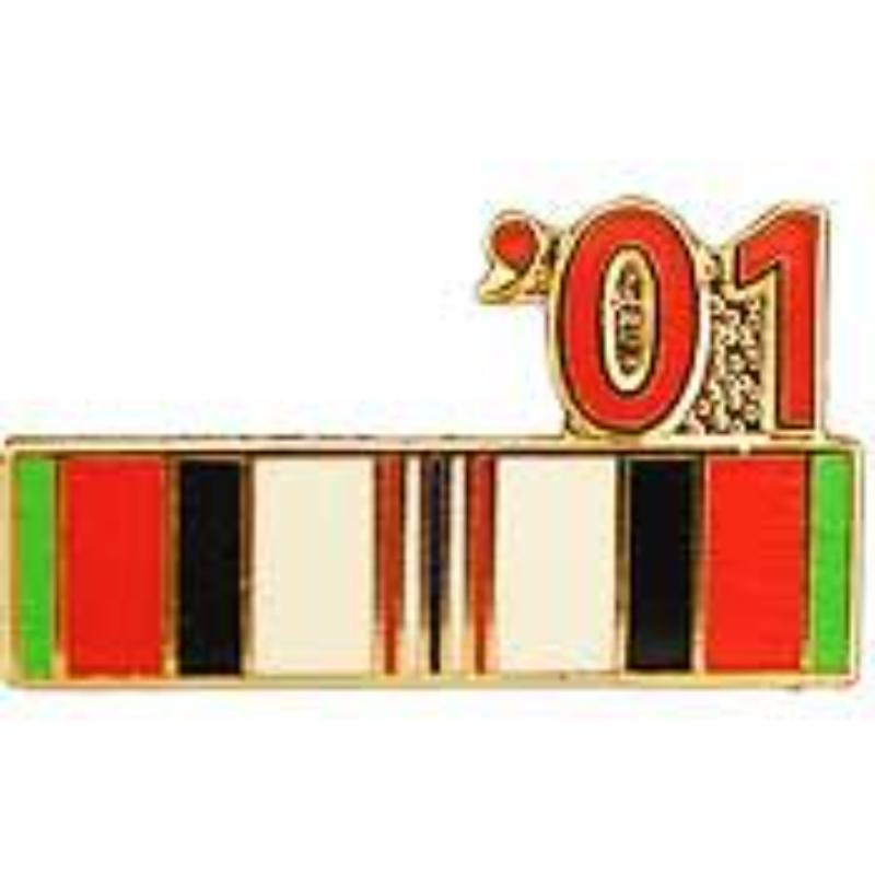 P12293 Pin - Enduring Freedom, Ribbon 2001 - 0.88 in.