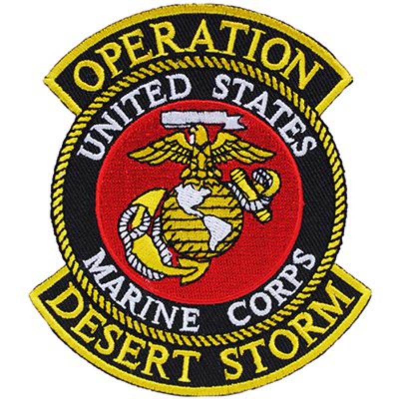 PM1161 Patch - Desert Strom USMC - 4 in.