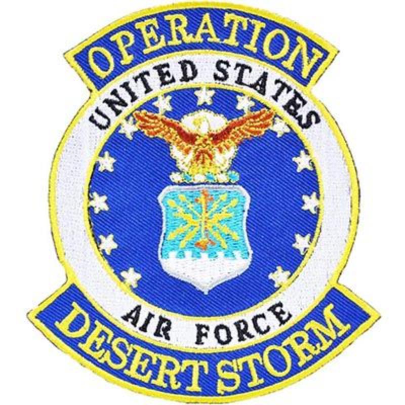 PM1163 Patch - Desert Strom USAF - 4 in.