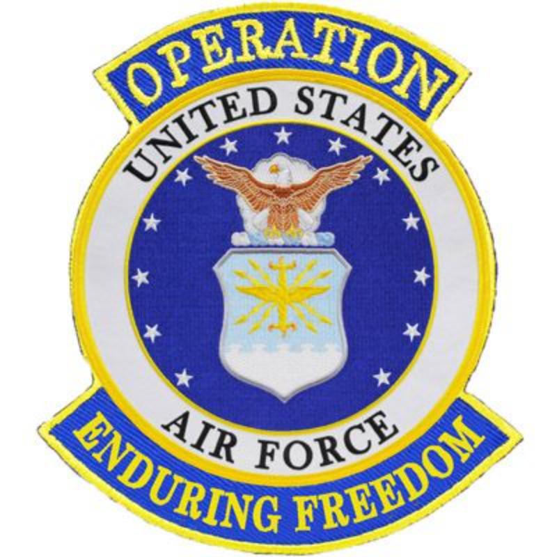 PM1173 Patch - Enduring Freedom USAF - 3.75 in.