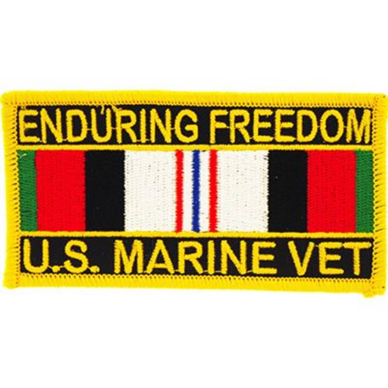 PM1154 Patch - Enduring Freedom USMC - Service Ribbon - 4 x 2.13 in.