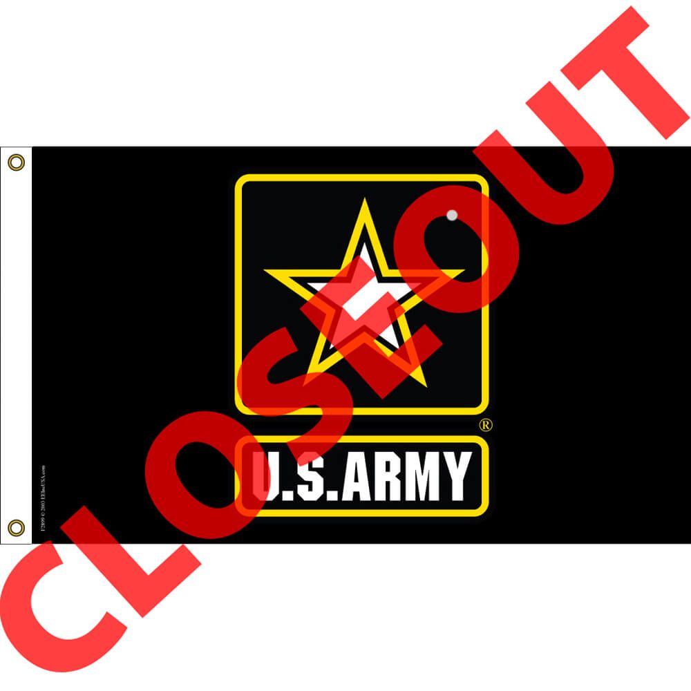 F2899 Flag - Army Logo - 2 x 3 ft.