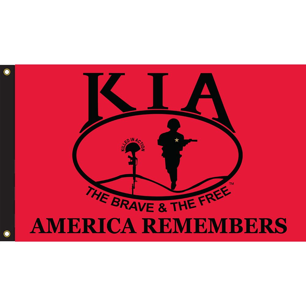 F3142-06 Flag - Kia Honor, Nylon-Glow - 4 x 6 ft.