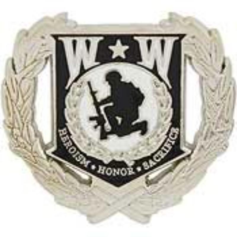 P12205 Pin - Wounded Warrior Wreath - 1.125 in.