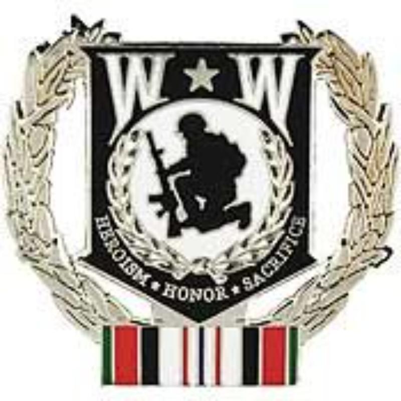 P12209 Pin - Wounded Warrior, Enduring Freedom - 1.125 in.