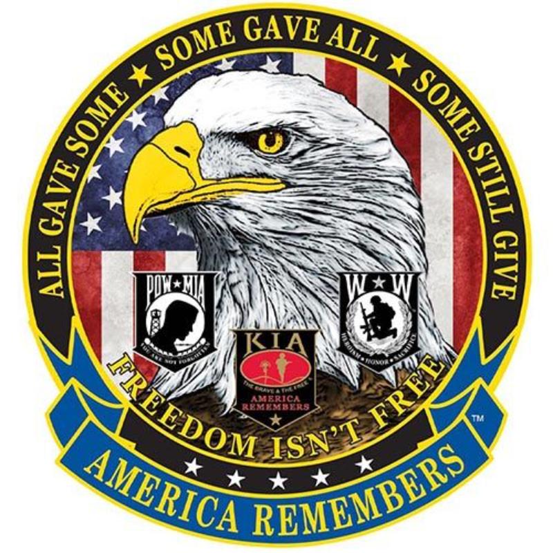 PM7830 Patch - America Remembers, Large - 5.25 in.