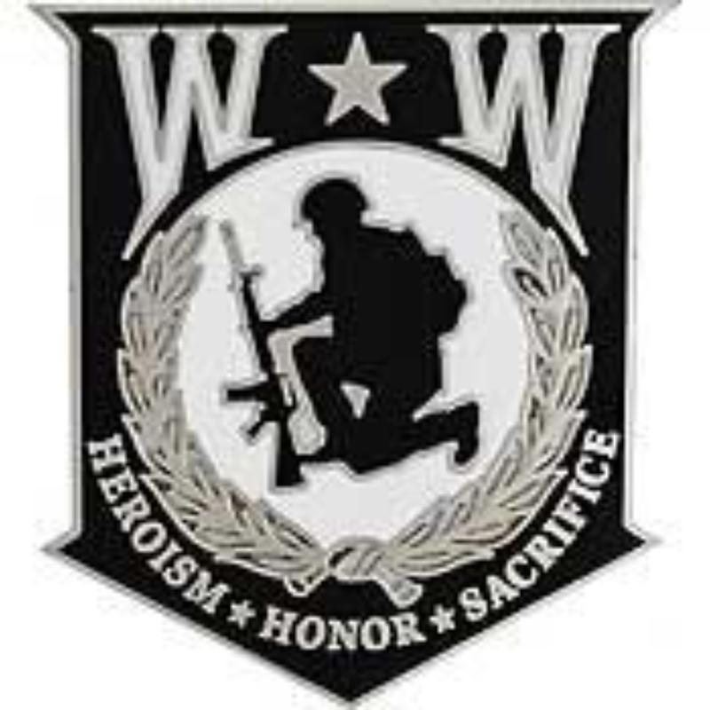 P16267 Pin - Wounded Warrior Honor Shield - 1.5 in.