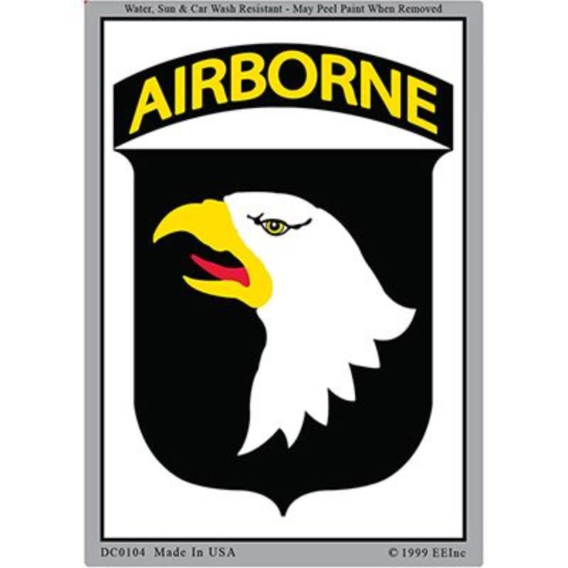 DC0104 Sticker - Army, 11st Airborne - 3 x 4.25 in.