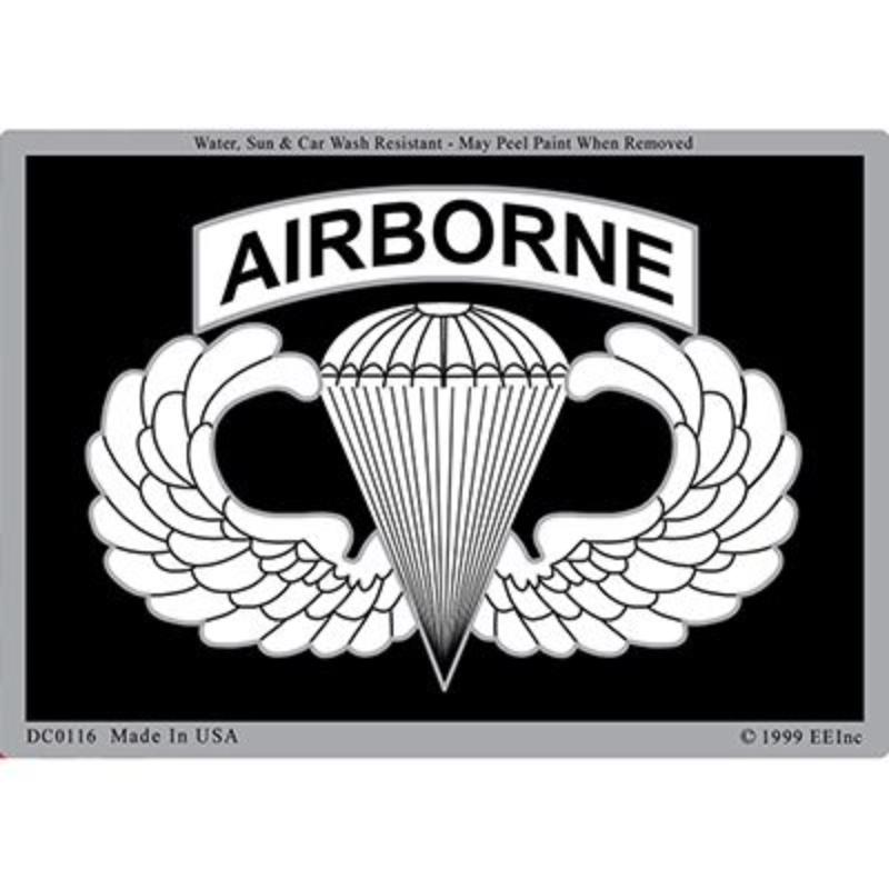 DC0116 Sticker - Army Paratrooper, Airborne - 3 x 4.25 in.