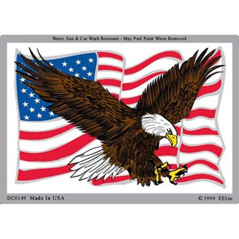 DC0149 Sticker - USA, Eagle - 3 x 4.25 in.