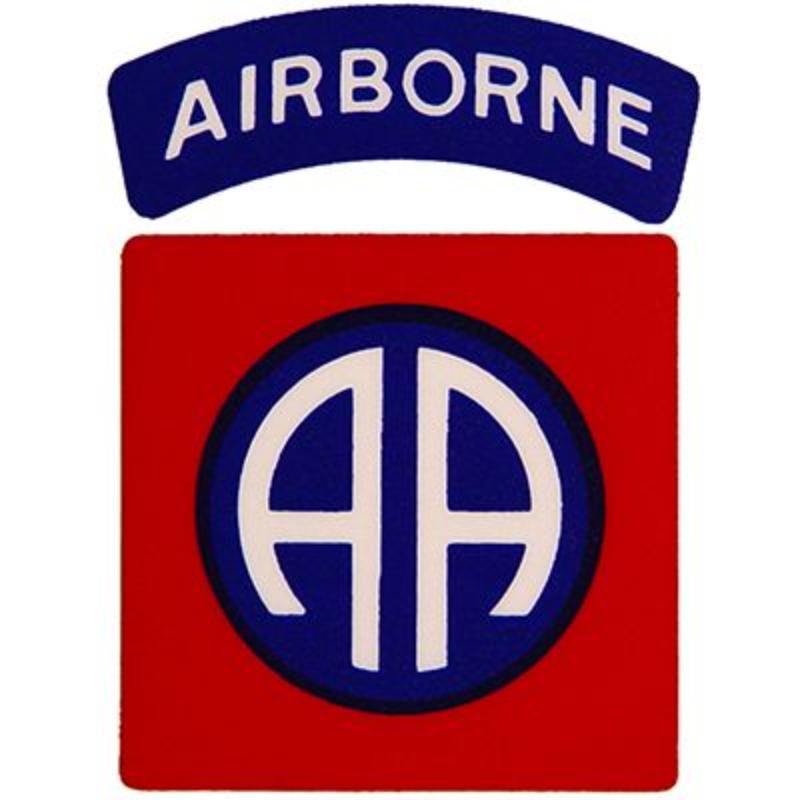 DC8115 Sticker - Army, 82nd Airborne, Clear Vinyl - 3.25 in.