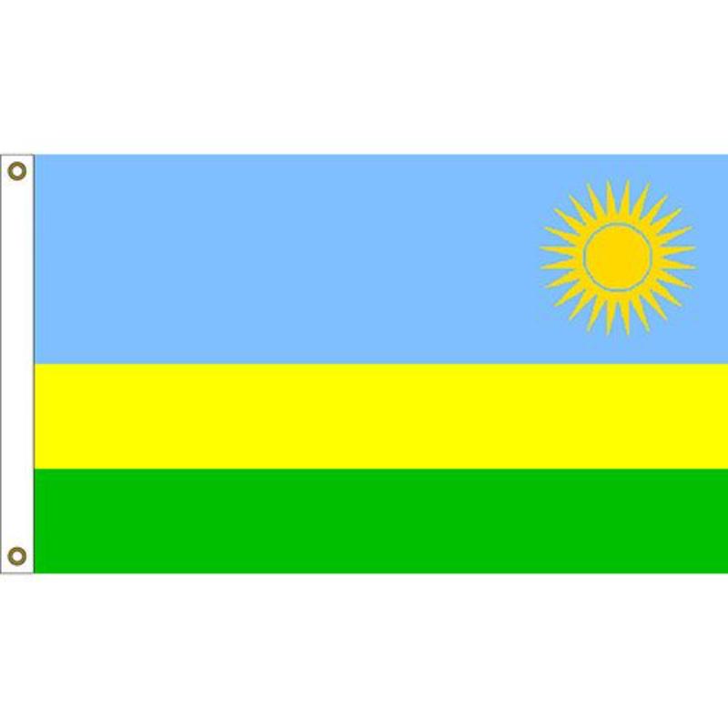 F1234 Flag - Rwanda - 3 x 5 ft.