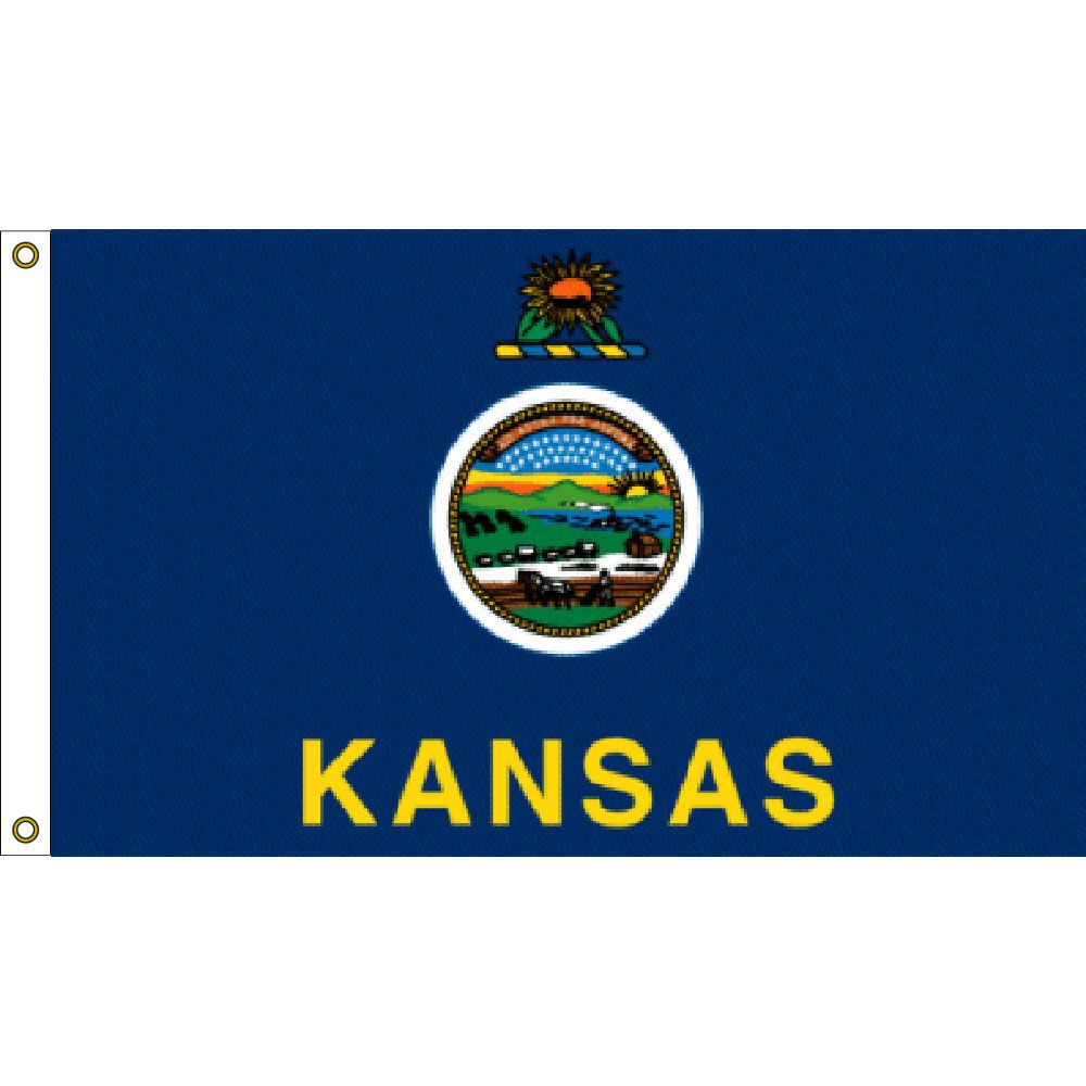 F1517 Flag - Kansas - 3 x 5 ft.