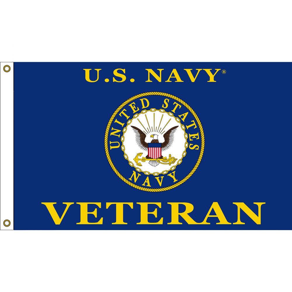 F1606 Flag - USN Veteran - 3 x 5 ft.