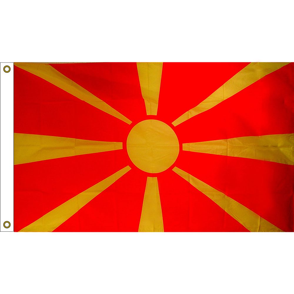 F1847 Flag - Macedonia - 3 x 5 ft.