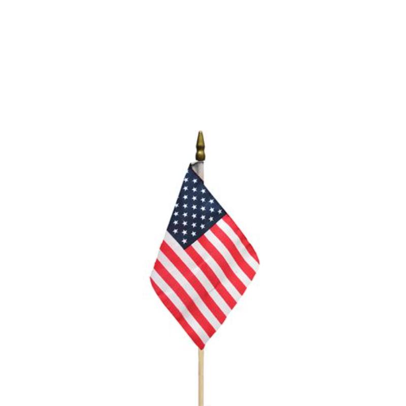 F6115 Flag - USA, Stick - 4 x 6 in.
