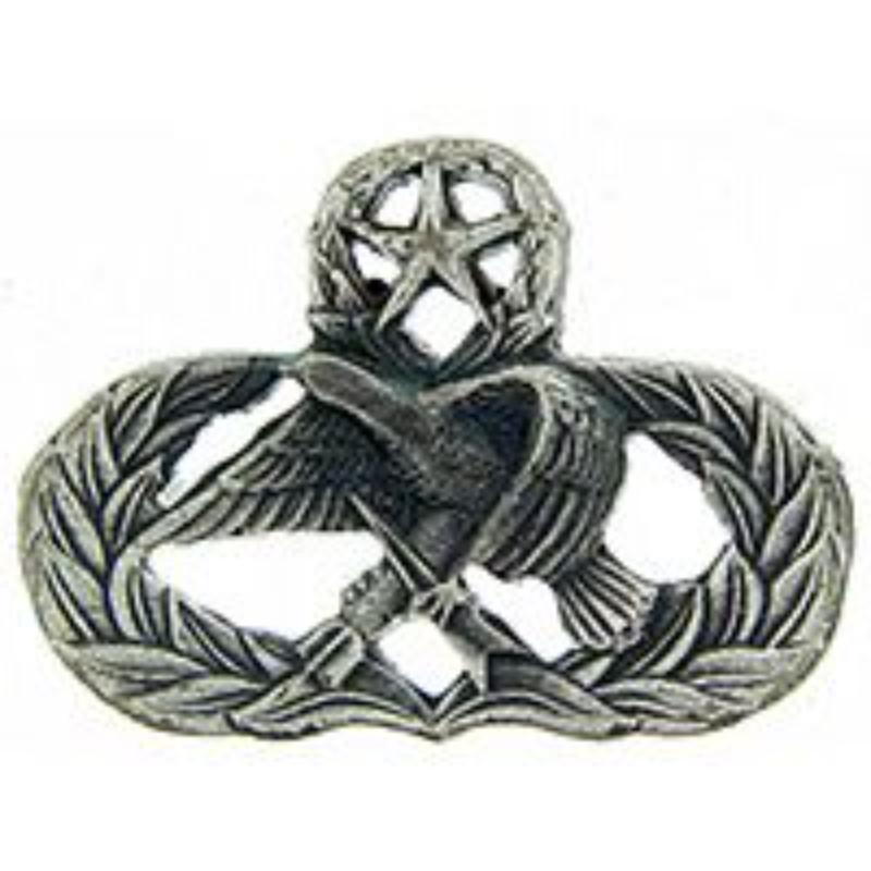 Mini Wing Pin - USAF Munition Master - Pewter - 0.88 in. - Durable Design