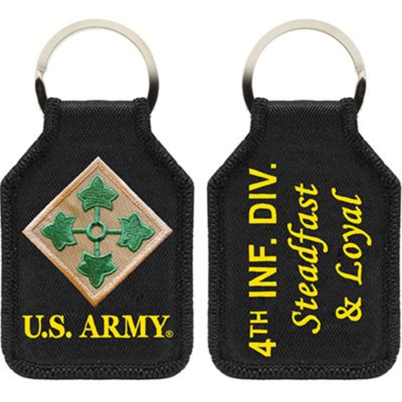 KC0054 Key Ring - Army, 4th Division - Embark - 1.88 x 2.75 in.