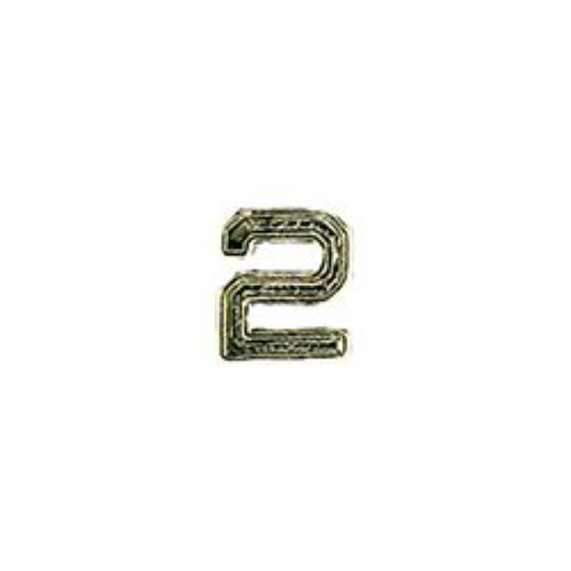 M7662 Dev-Numeral 2, Silver - 0.19 in.