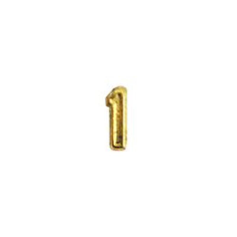M7671 Dev-Numeral 1, Gold - 0.19 in.