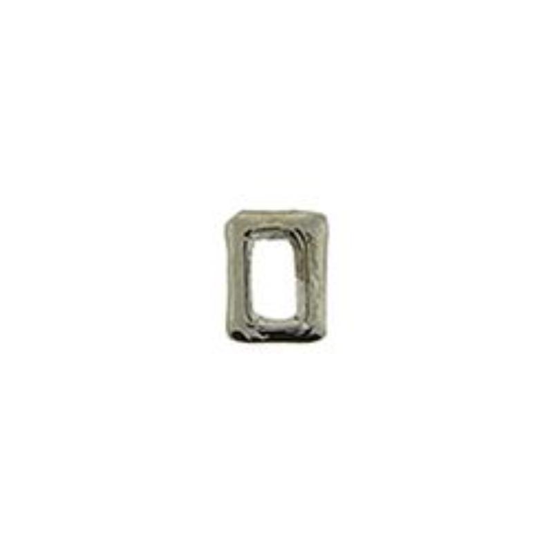 M7820 Dev-Letter O, Silver - 0.125 in.