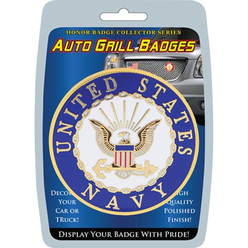 MD6101 Car Grill Decal - US Navy - 3 in.