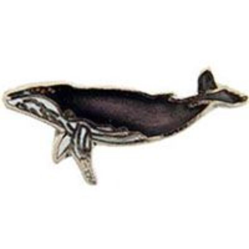 P00230 Pin - Fish, Whale, Humpback - 1 in.