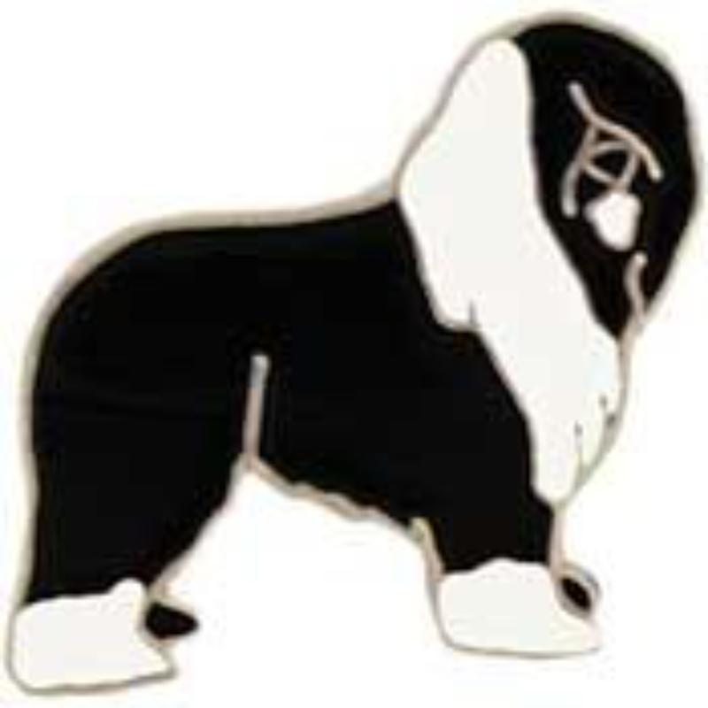 P00306 Pin - Dog, Sheep Dog - 1 in.